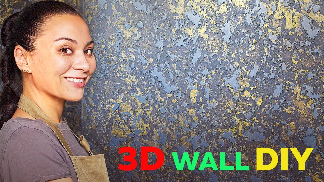TILE ADHESIVE + PAINT = SUPER WALL DECOR! DECORATIVE PLASTER A-Z! DIY ART