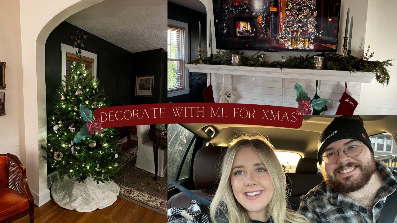 Holiday Decorating, Picking a Christmas tree, Pottery Barn & Target Haul! | Vlogmas #1