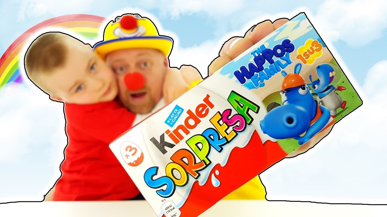 Kinder Sorprese! Ippopotami!😁Disimballaggio!😁