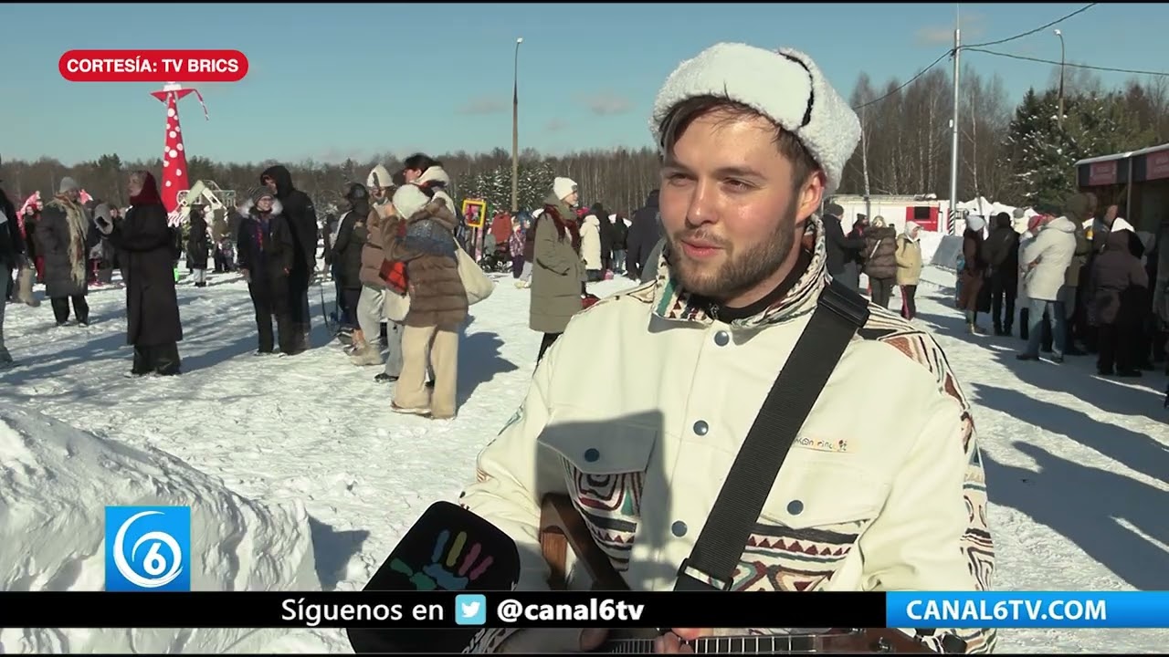 En la Región de Moscú quemaron la muñeca de Máslenitsa más alta de #Rusia
