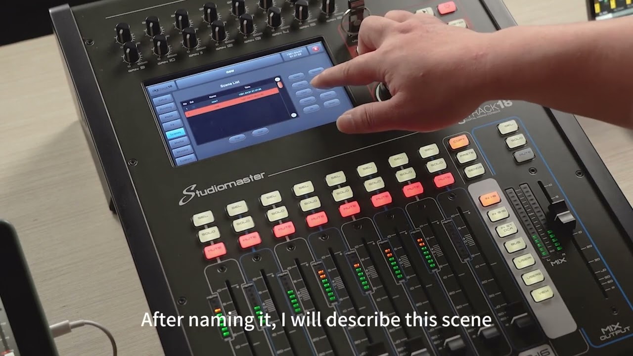 11 DigiTrack 18 User scenes and saving