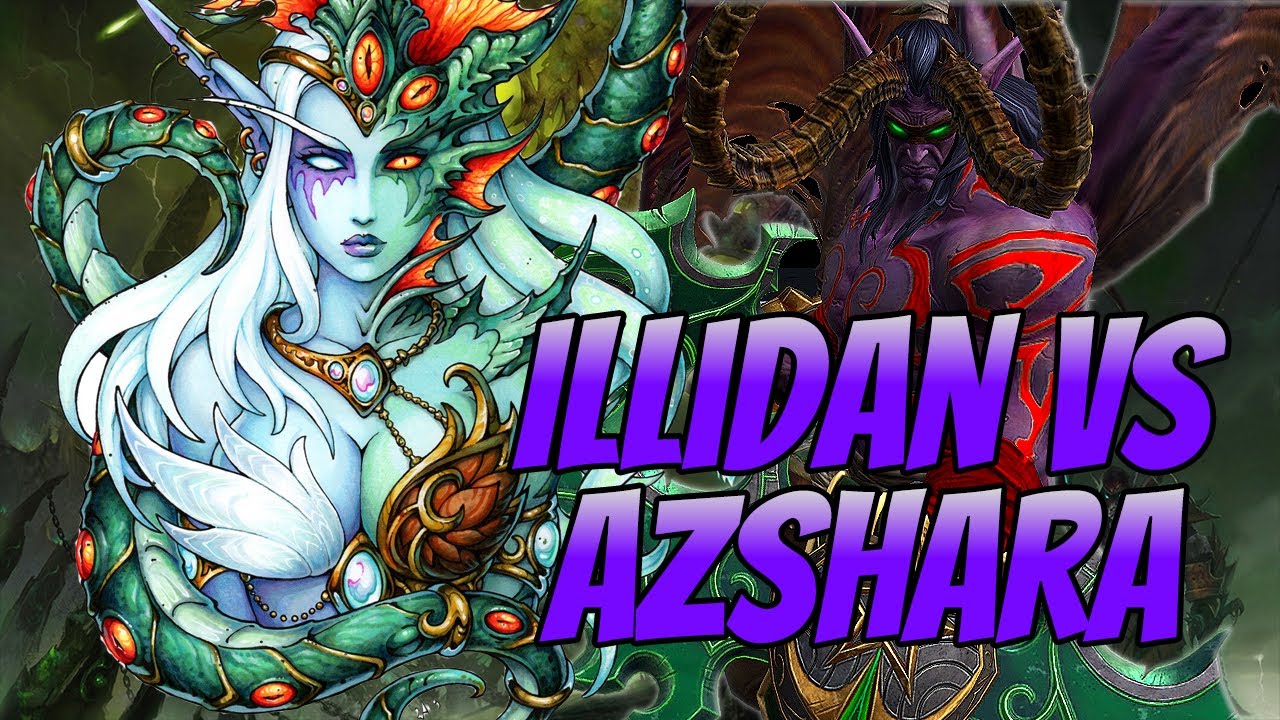 Warcraft Legacies - Illidan vs Azshara | Warcraft 3 Reforged