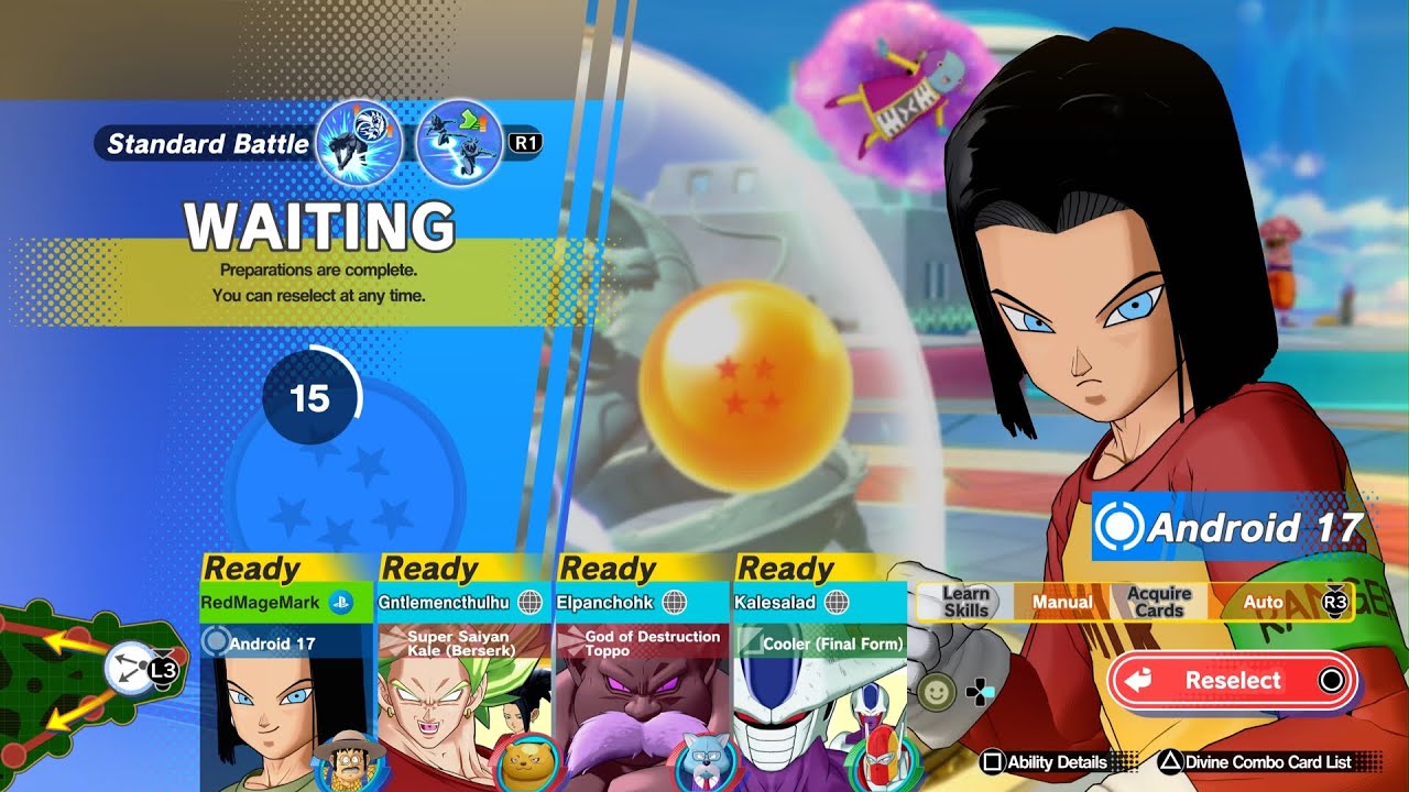 DRAGON BALL GEKISHIN SQUADRA  - Android 17 Gameplay 1