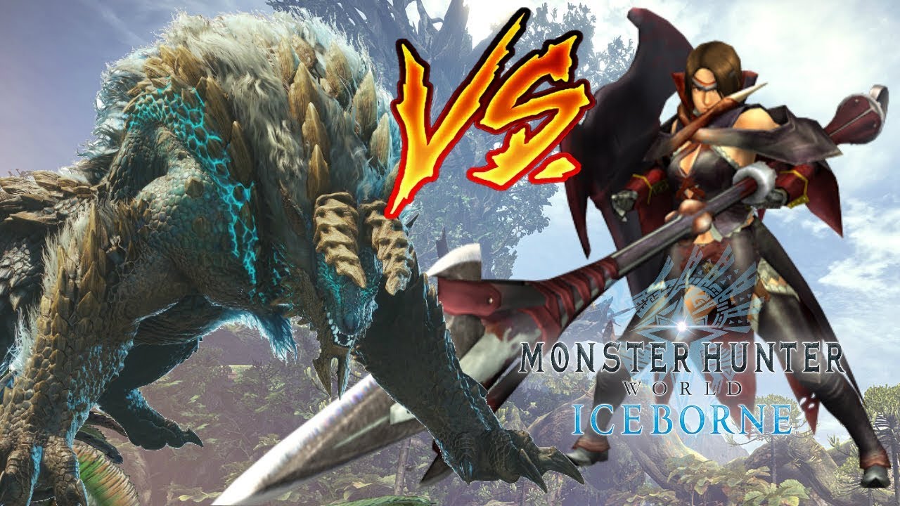 ZINOGRE (curtido) vs LANZA INMORTAL solo - MHW Iceborne (Gameplay Español)