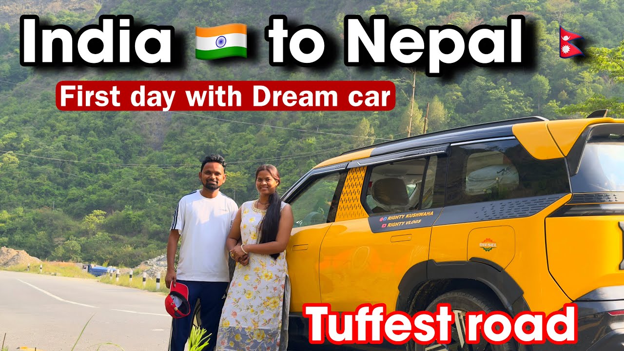 India 🇮🇳 to Nepal 🇳🇵 first day With dream car Tata Sierra