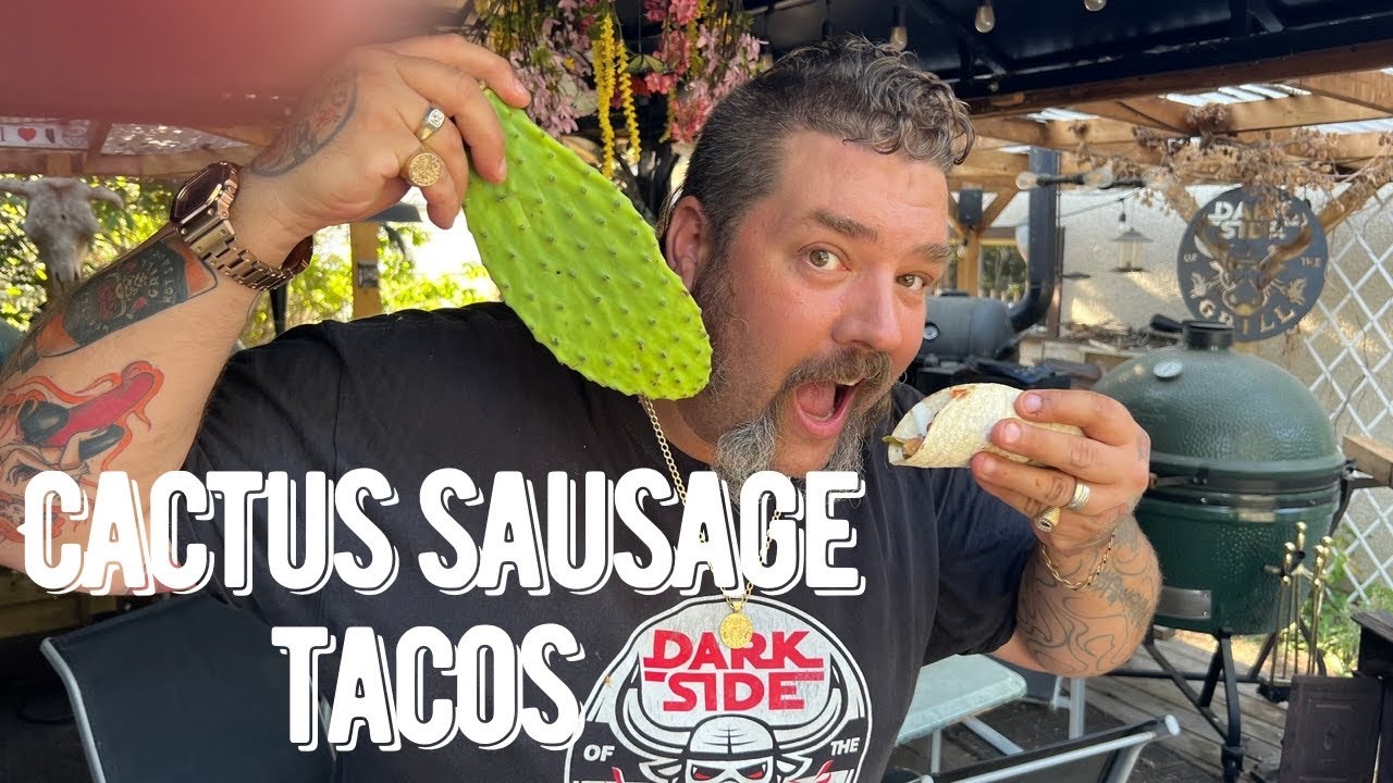 Nopales cactus tacos with Alberta Hotlink sausage It&rsquo;s Deadly!