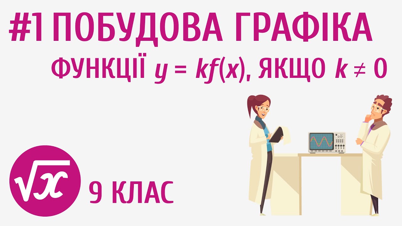 Побудова графіка функції y=kf(x), якщо k ≠ 0 #1