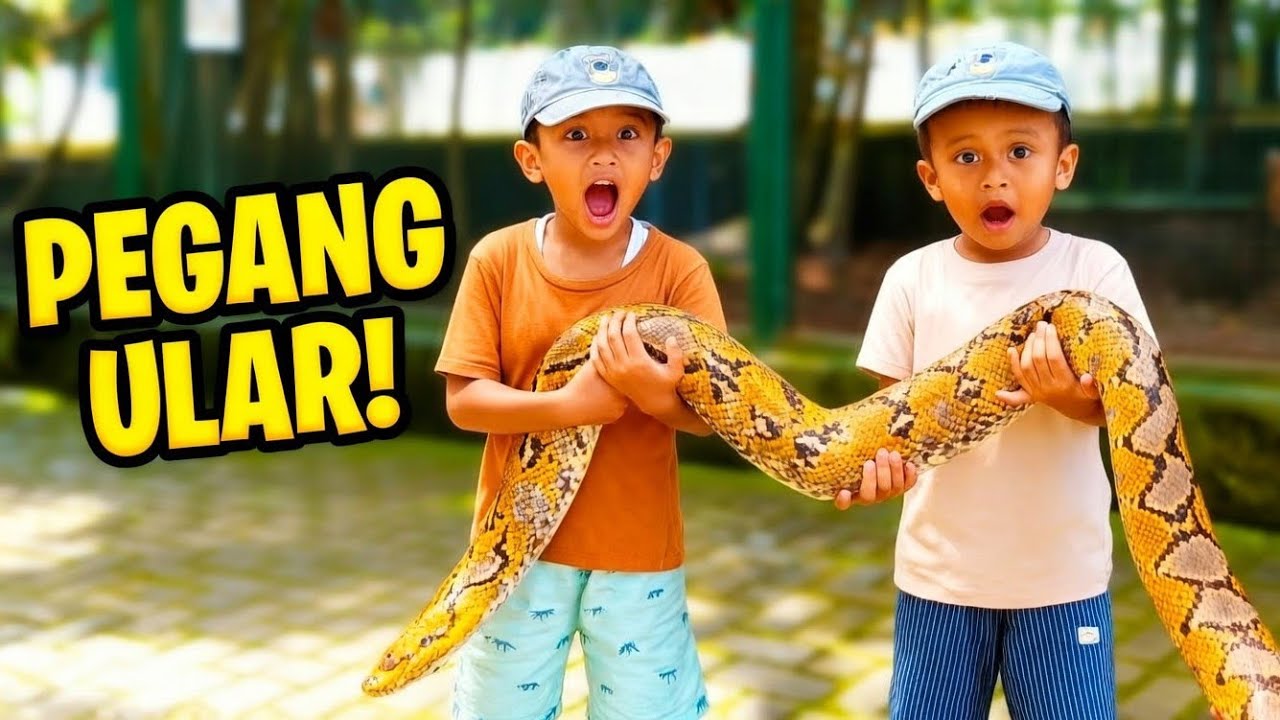 “Duo Z Pertama Kali Pegang Ular! Petualangan Seru di Mini Zoo”