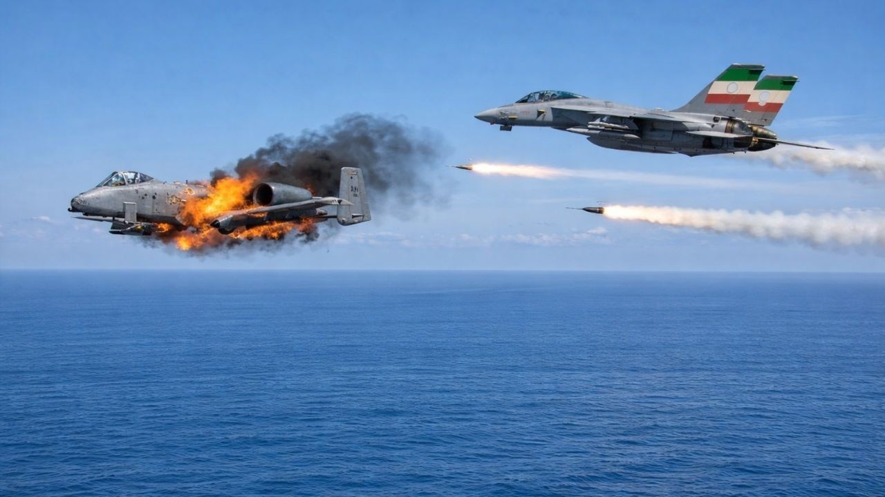 Terrifying! Iranian fighter jets attack US warplanes entering Iran