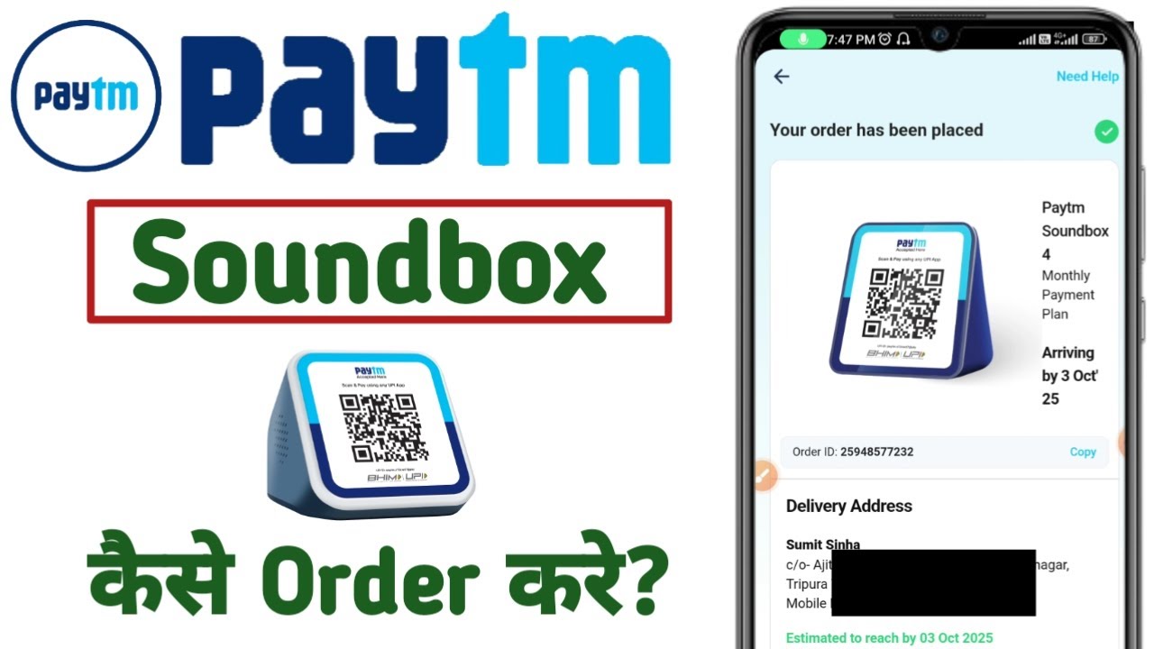 Paytm Soundbox order online. How to order Paytm Soundbox.