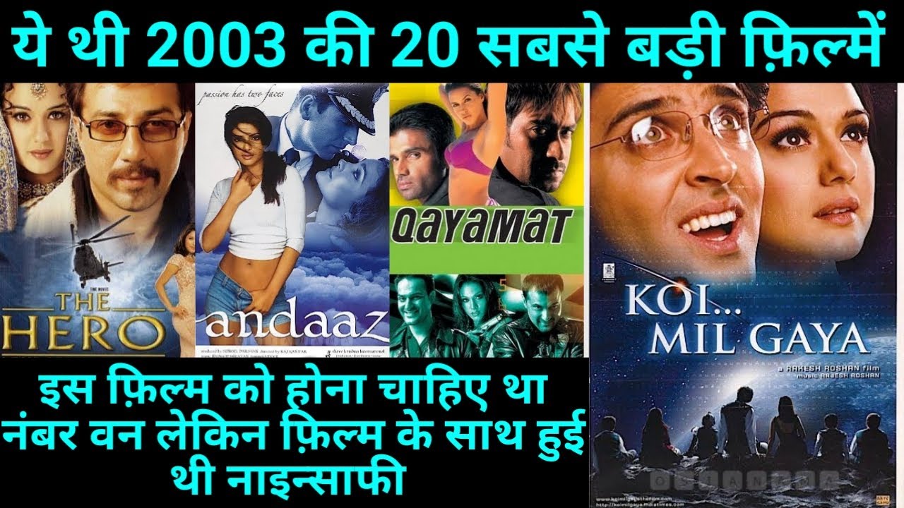 Top 20 Bollywood Movies Of 2003 | With Budget and Box Office Collection | Hit Or flop | 2003 movie