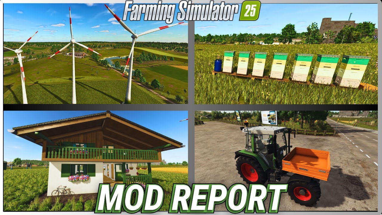Farming Simulator 25 Weekly Mod Report: New Windmills, Bees, Placeables and More!