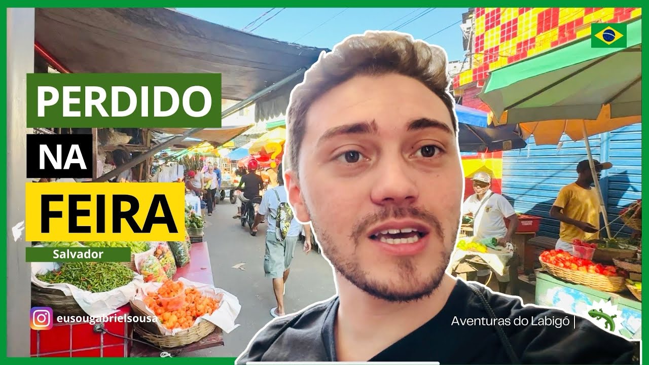 Fui visitar a Feira de São Joaquim, a maior feira de Salvador.