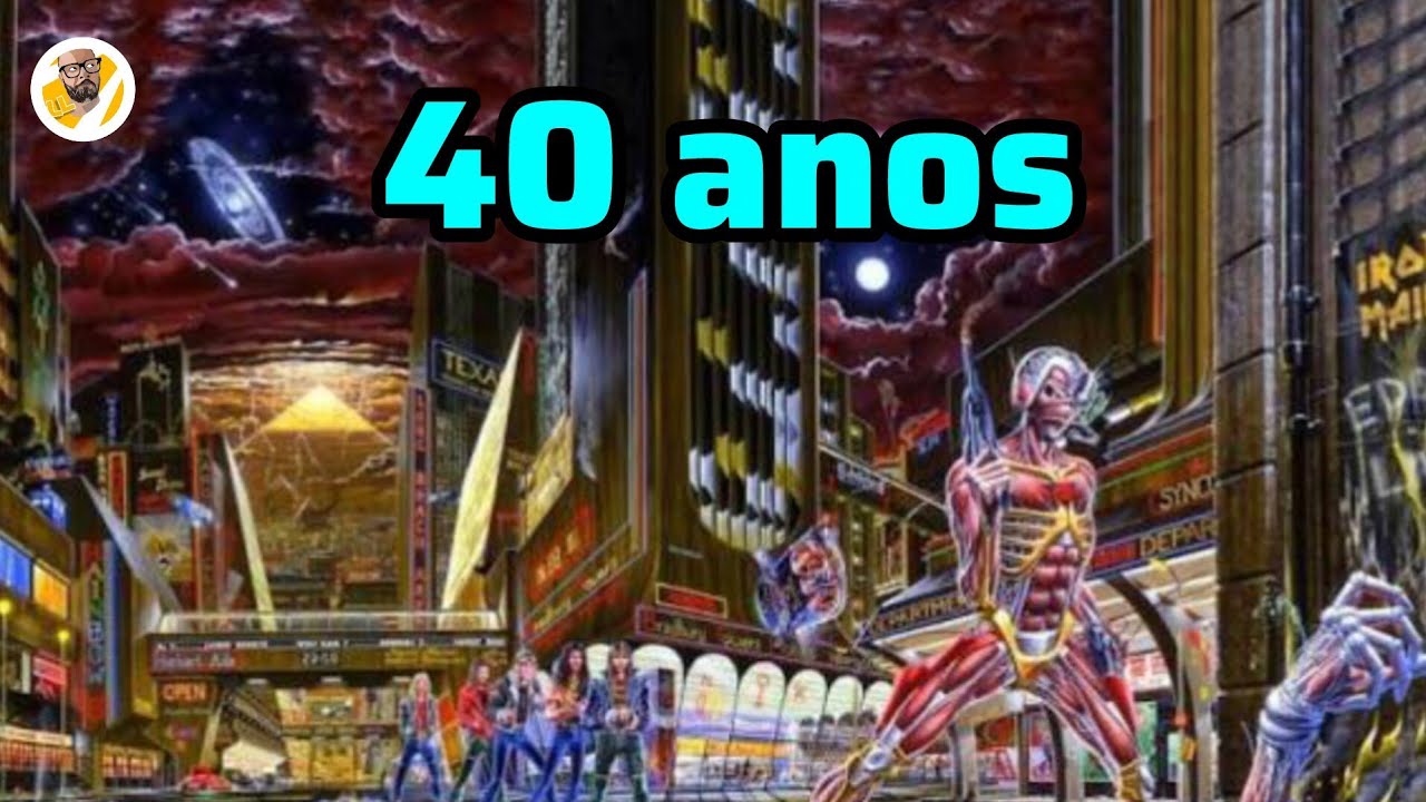 Iron Maiden Somewhere in Time: 40 anos #ironmaiden #maiden #harris #dickinson #smith #murray