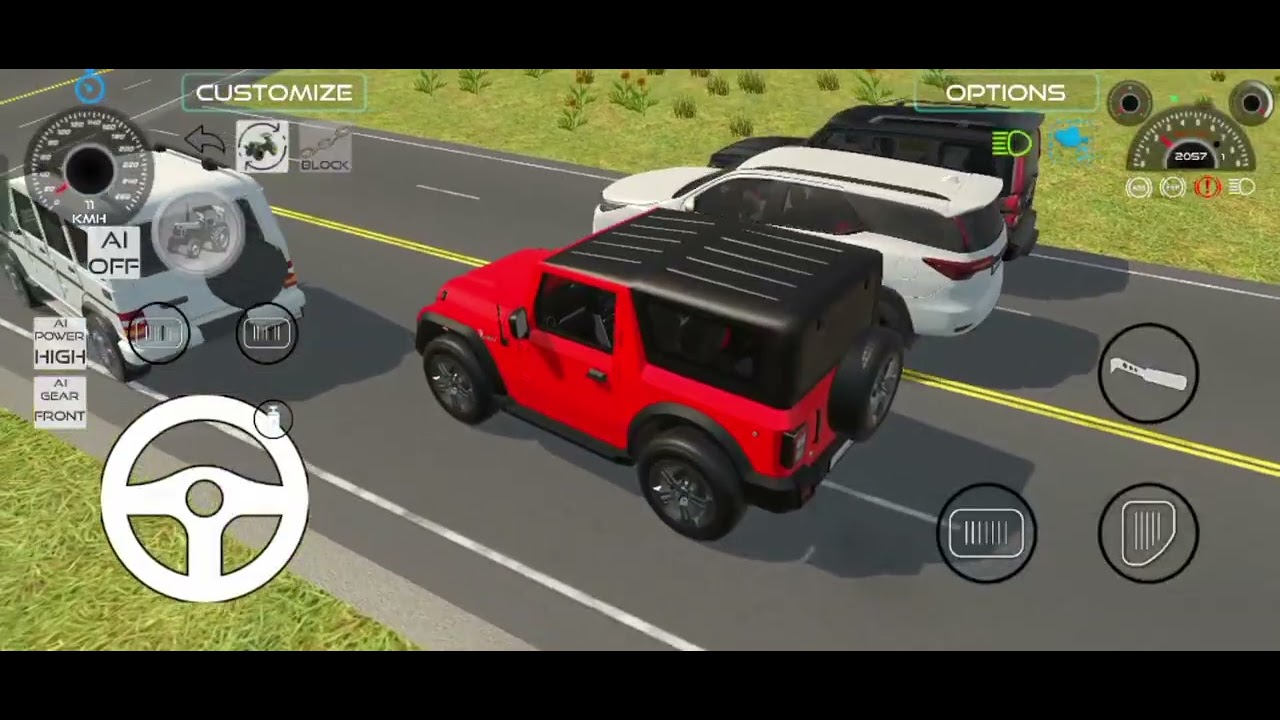 Scorpio 🖤Bolero👑 fortuner 😘Thar 😈. #gameplay #indian #vehicle #sad #gameplay 