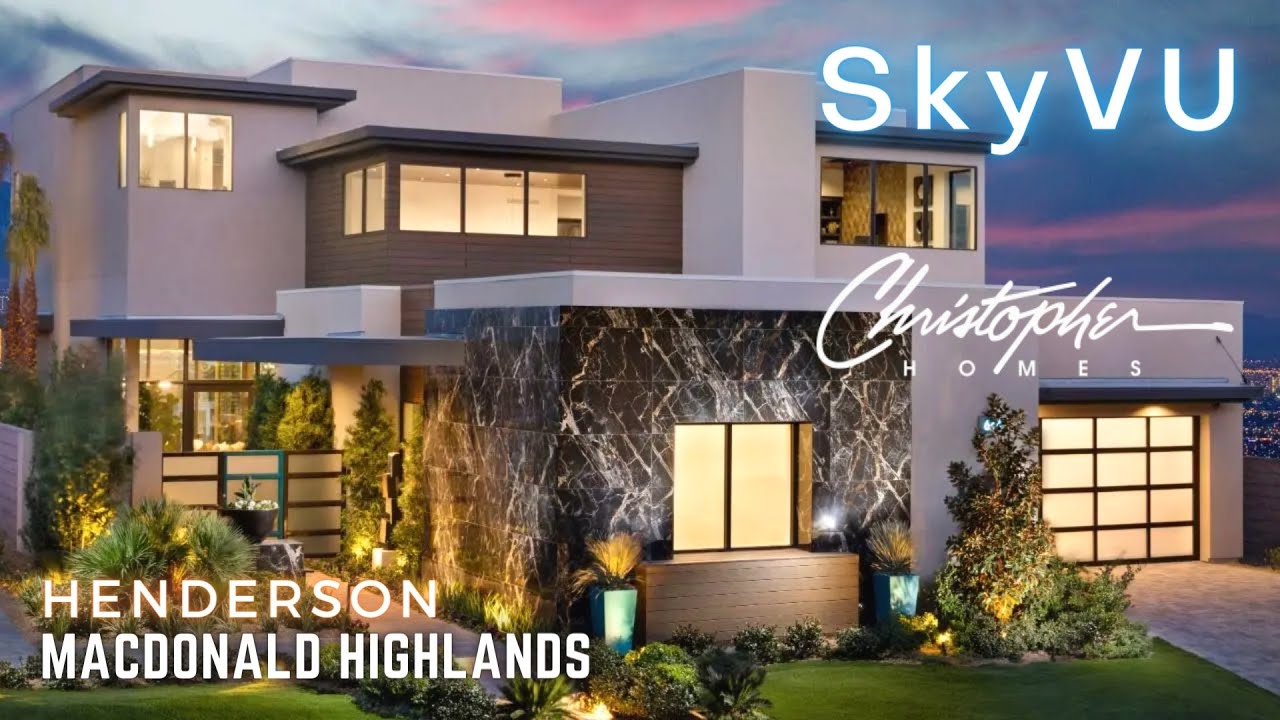 Luxury Modern Masterpiece, SkyVu by Christopher Homes in MacDonald Highlands,Henderson, NV 5,168ft