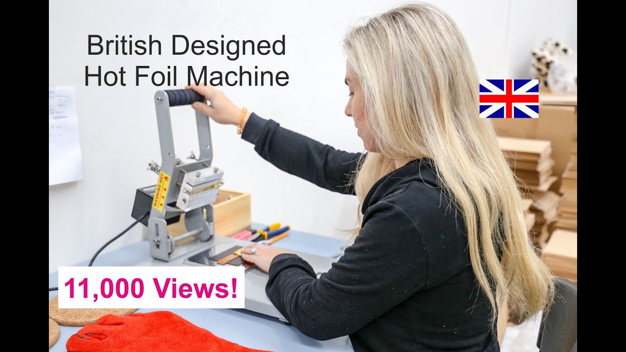 Hot Foil Embossing & Debosing onto Leather, Hot Foil Embossing Tool, Hot Foil Machine.