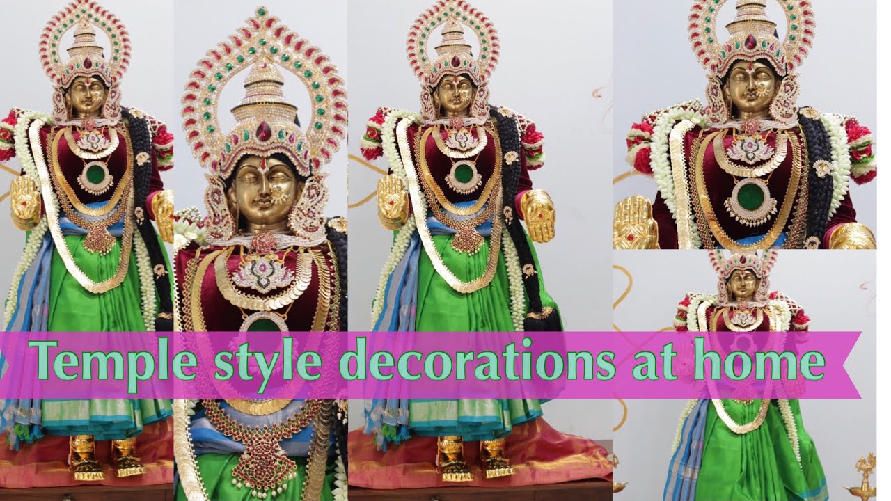 Standing Varalakshmi Alankaram | Saree Draping | Varamahalakshmi | Using readymade Hands & Legs
