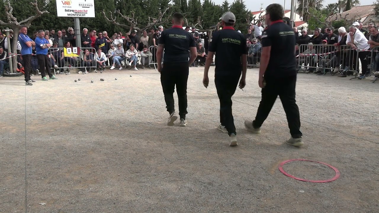 demi finale triplette masculine 2024 entre Derrion et Sanchez