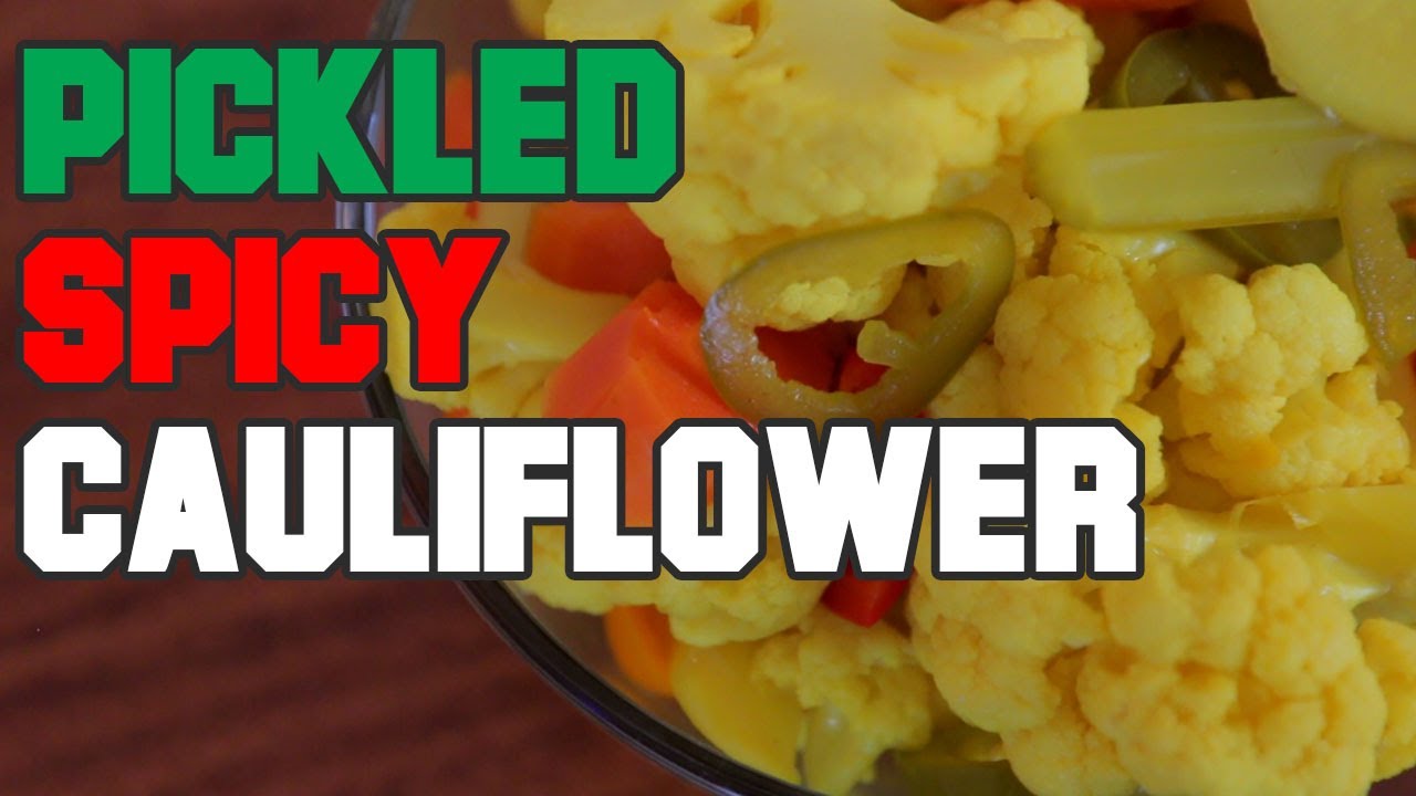 Spicy 🌶️ Pickled Spicy Turmeric Cauliflower: The Easiest Middle Eastern Side Dish!