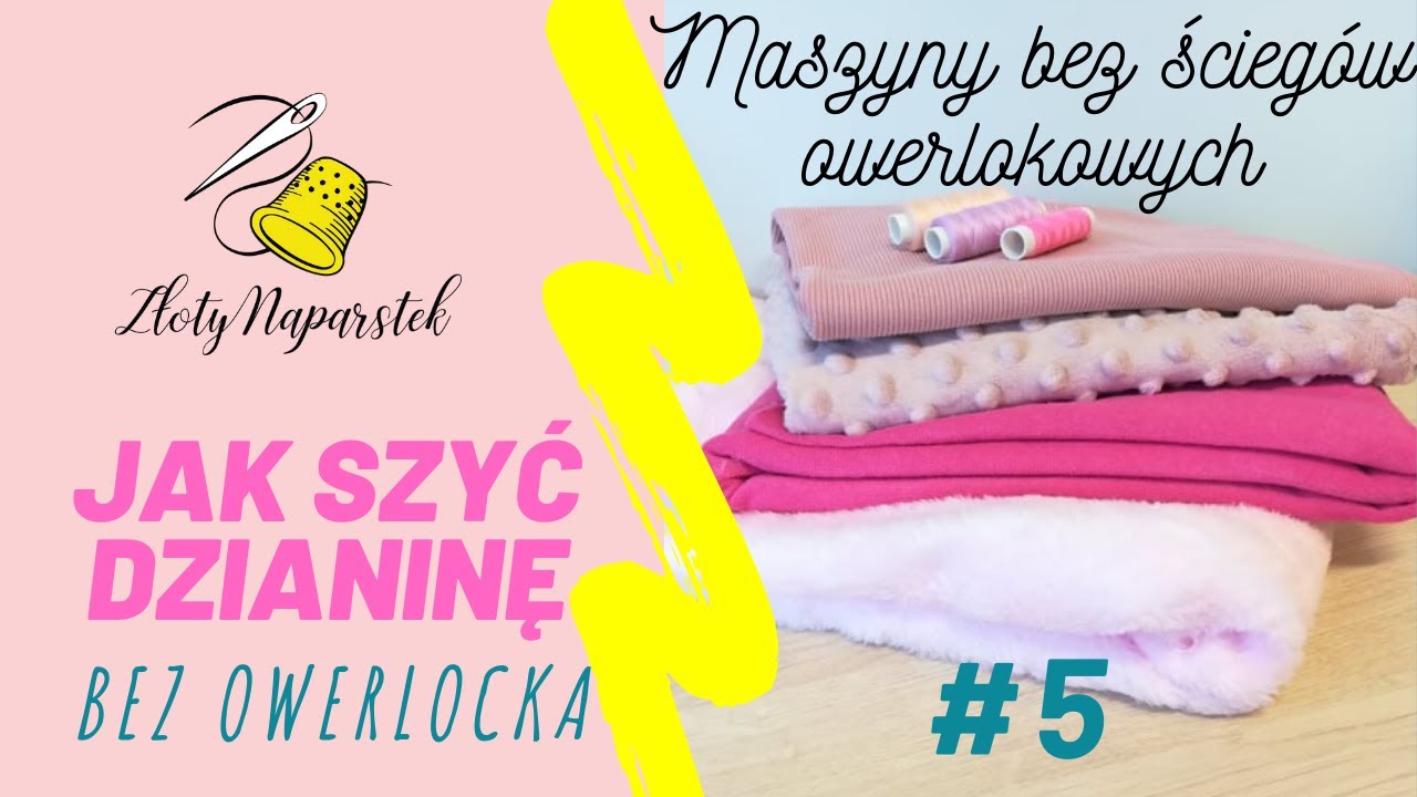 Jak szyć dzianiny na maszynach z dwoma ściegami