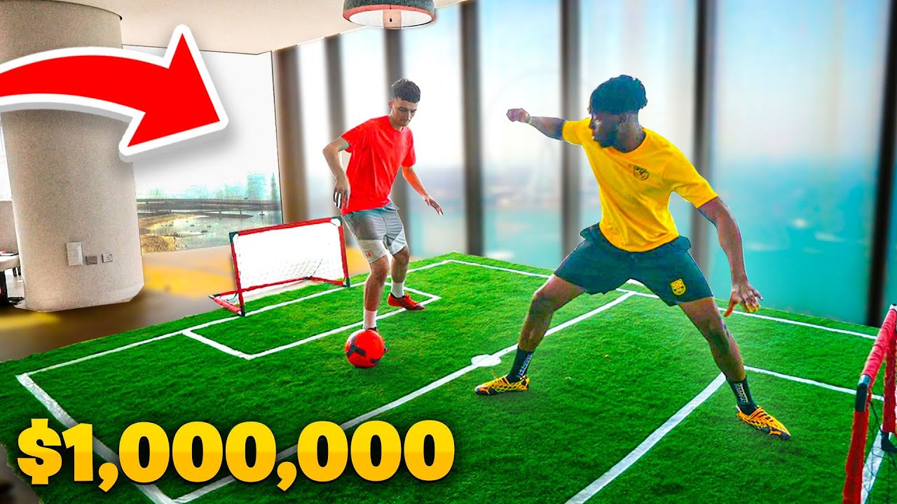 СТРОИМ КРЫТОЕ ФУТБОЛЬНОЕ ПОЛЕ ЗА 1 000 000 ДОЛЛАРОВ! (Чемпионат 1 на 1)