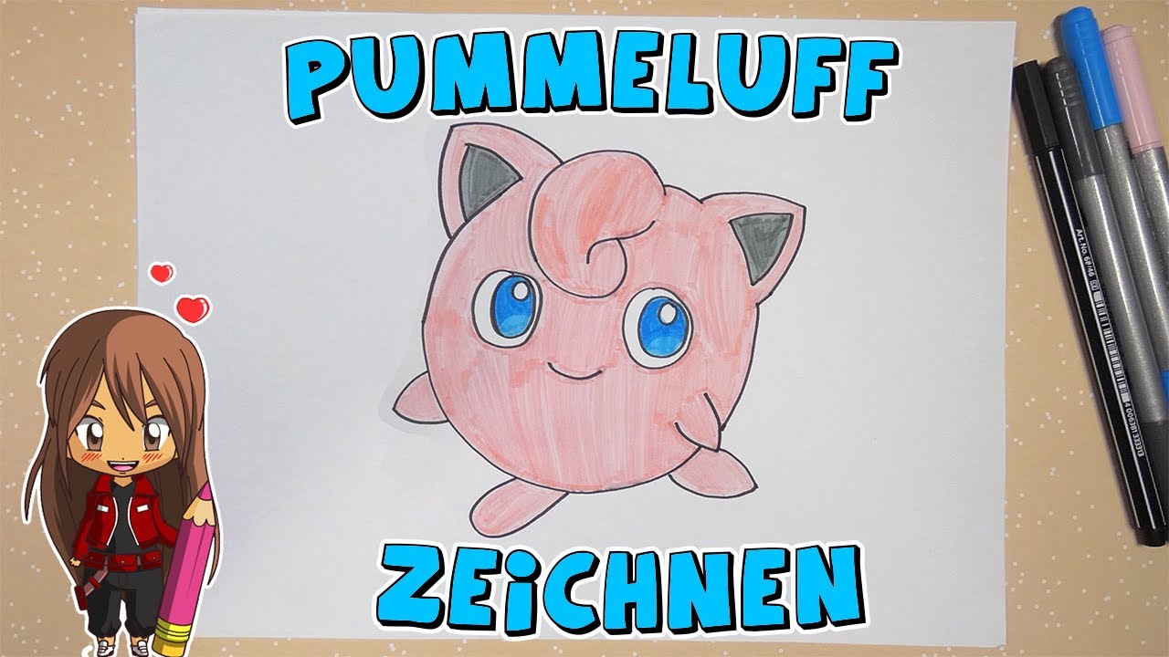 Pummeluff einfach malen für Kinder | ab 8 Jahren | Malen mit Evi | deutsch