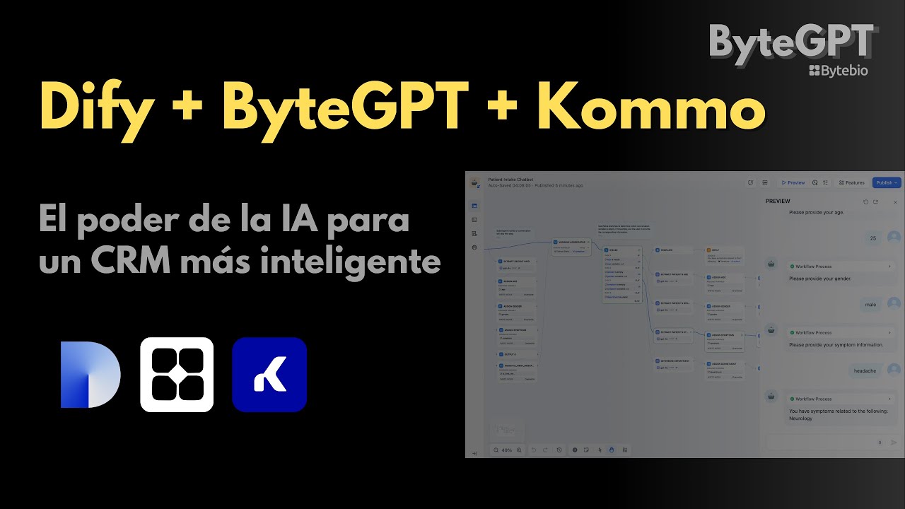 [ES] Dify + ByteGPT + Kommo: El poder de la IA para un CRM m&aacute;s inteligente