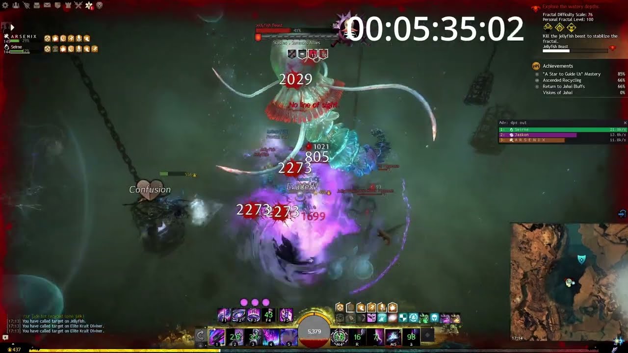 GW2 Trio Aquatic Ruins 6:55