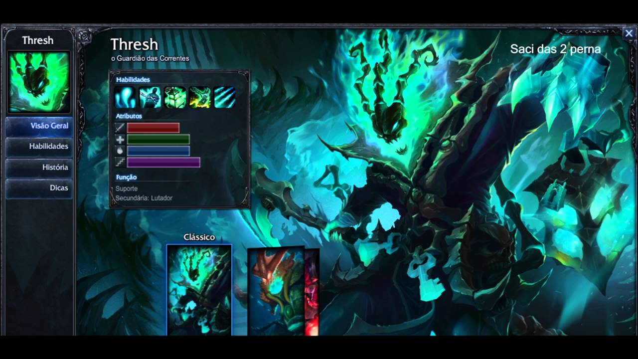 Thresh  Runas e Talentos