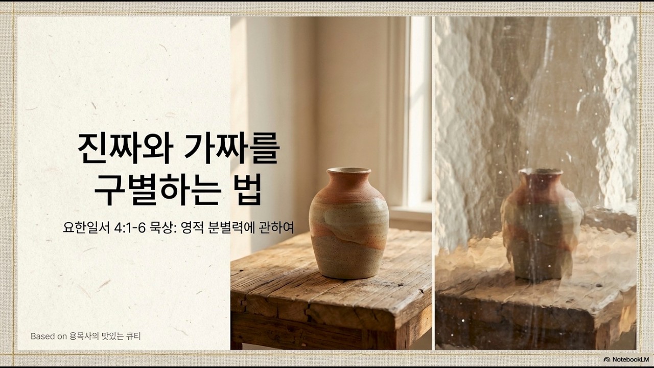 맛있는큐티 요한일서 4장 1_6절 