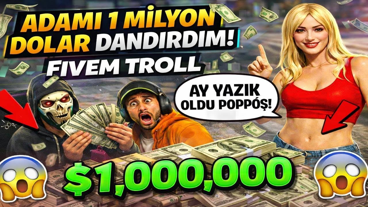 ADIMI 1 MİLYON DOLANDIRDIM FİVEM TROLL EFSANE OLDU