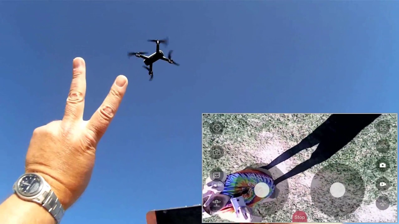 SG700 Optical Position Folding Selfie FPV Camera Drone Flight Test Review