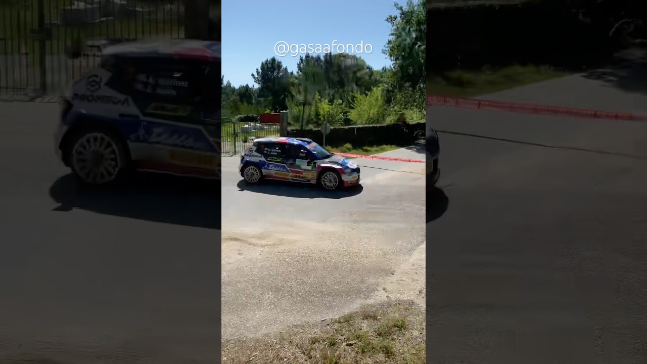 Alberto Meira y Avelino Mart&iacute;nez a bordo de su Skoda Fabia R5 en el Rally de Pontevedra 2024