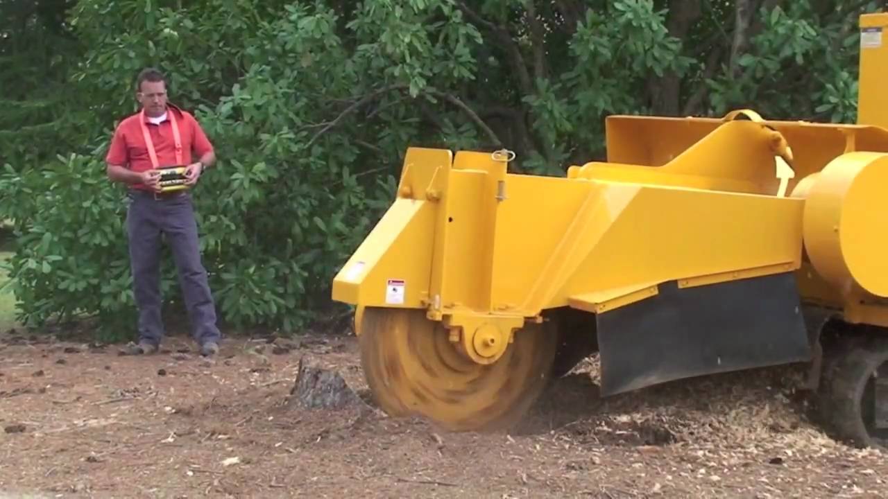 Hurricane Remote controlled stumpgrinder on tracks