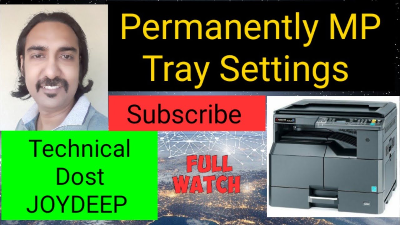 MP Tray or Side Tray Settings By Default || TD- JOYDEEP || Kyocera Taskalfa 1800/1801/2200/2201
