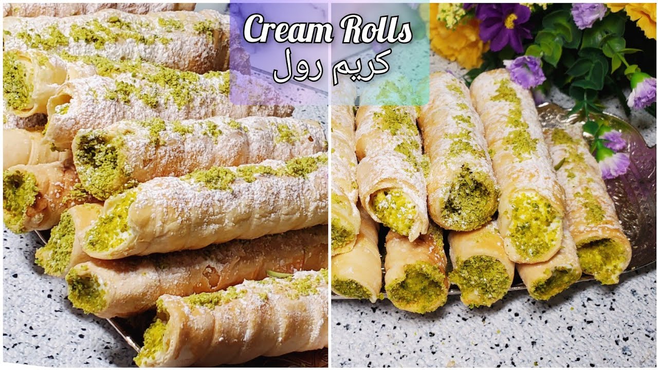 Afghani Cream Rolls/ Easy and Quick/ Afghani Sweet /کریم رول افغانی بسیار ساده و آسان