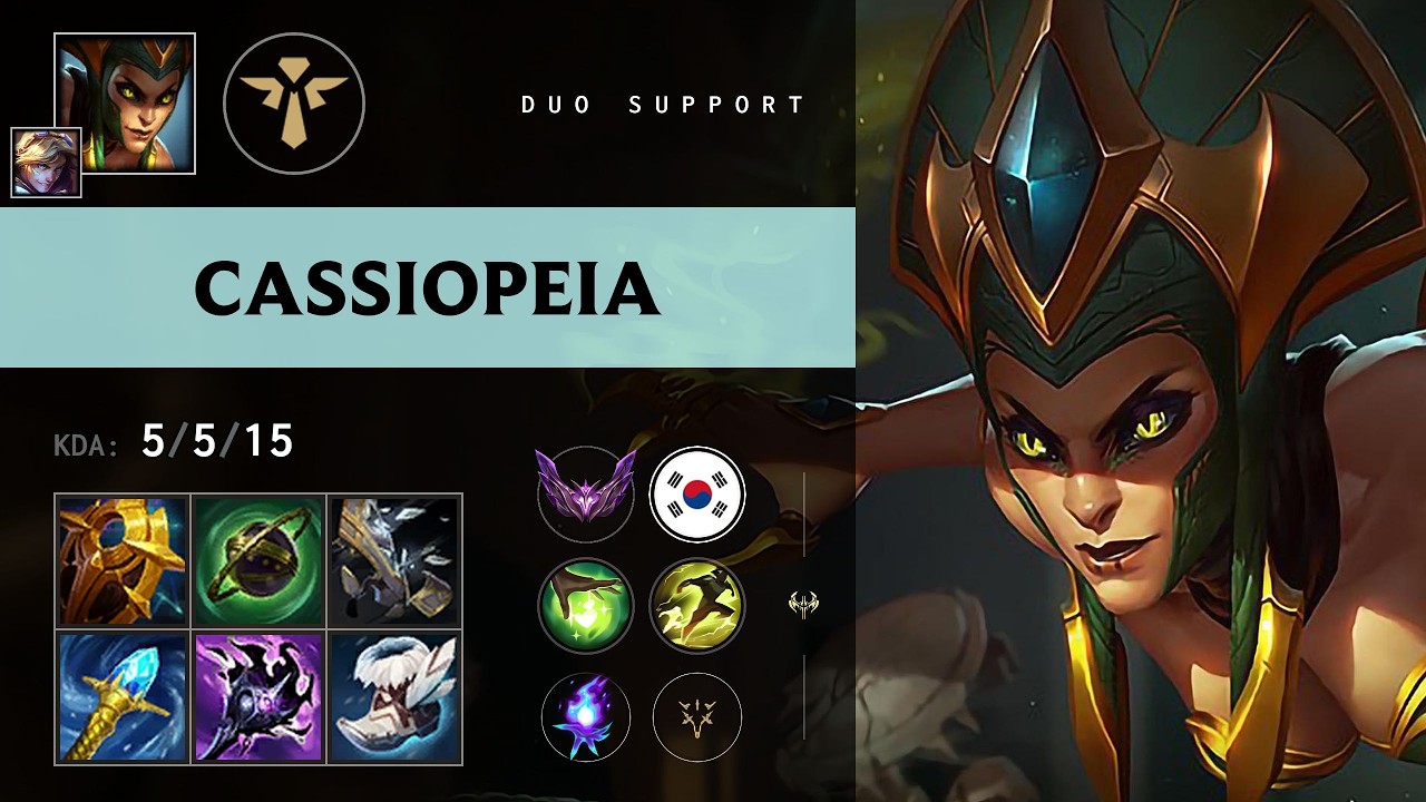 Cassiopeia Support vs Senna - KR Master Patch 26.11