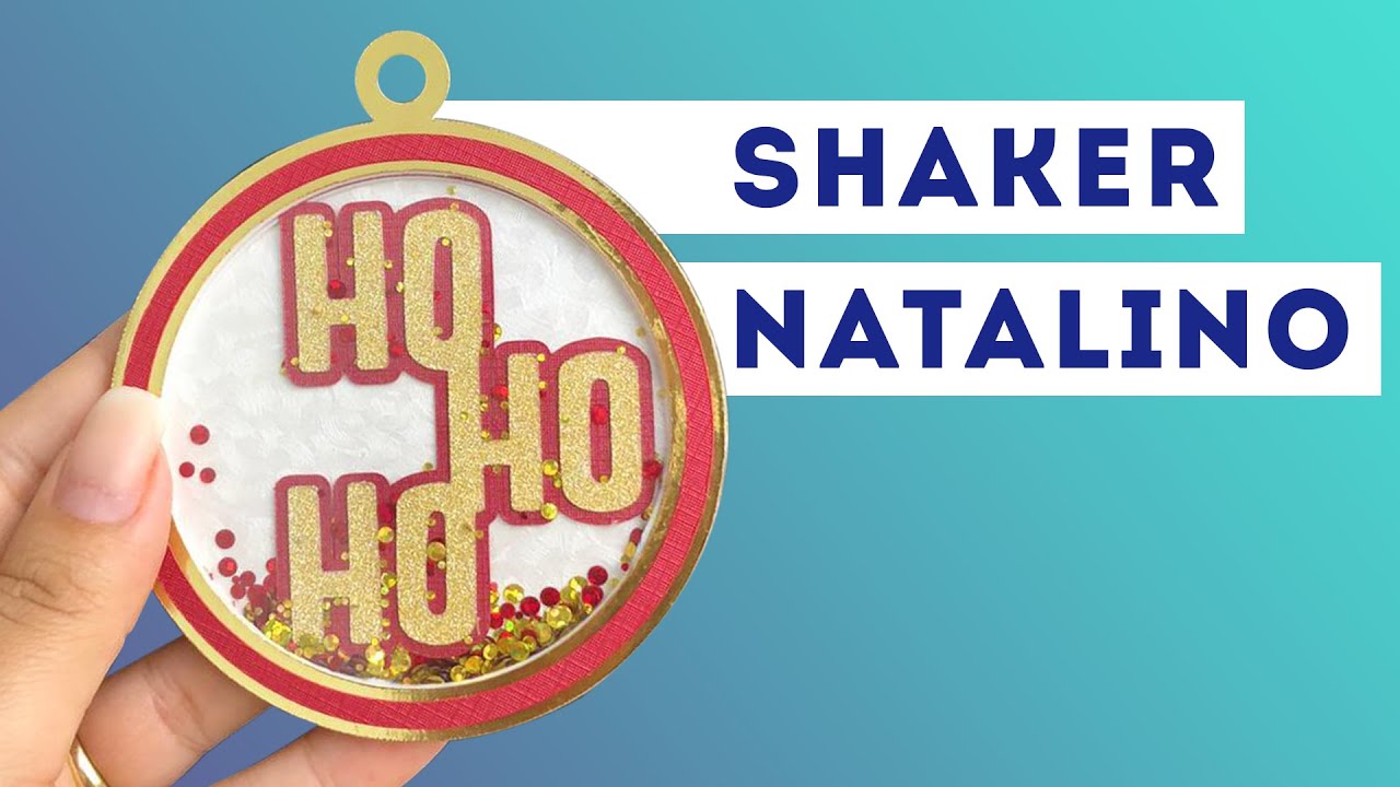 Aplique Shaker Natalino com t&eacute;cnica do EVA + MOLDE GR&Aacute;TIS + PaP
