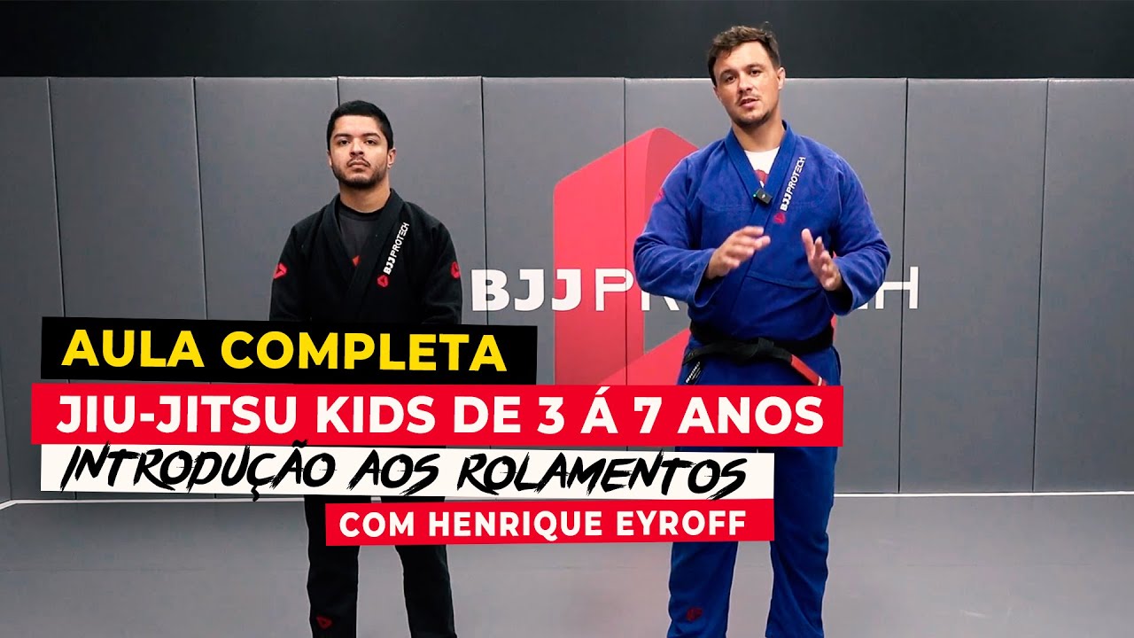 AULA COMPLETA DE JIU-JITSU KIDS, INTRODUÇÃO AOS ROLAMENTOS | PROFESSOR JEAN FEIJÓ | BJJPROTECH