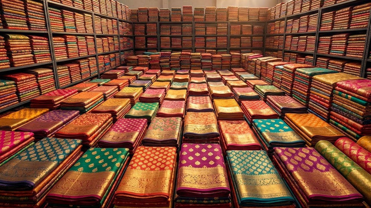 💥 2026 Adi Mata Manamohini Bastralay New Video | Santipur Saree Market | Santipur Saree Wholesale