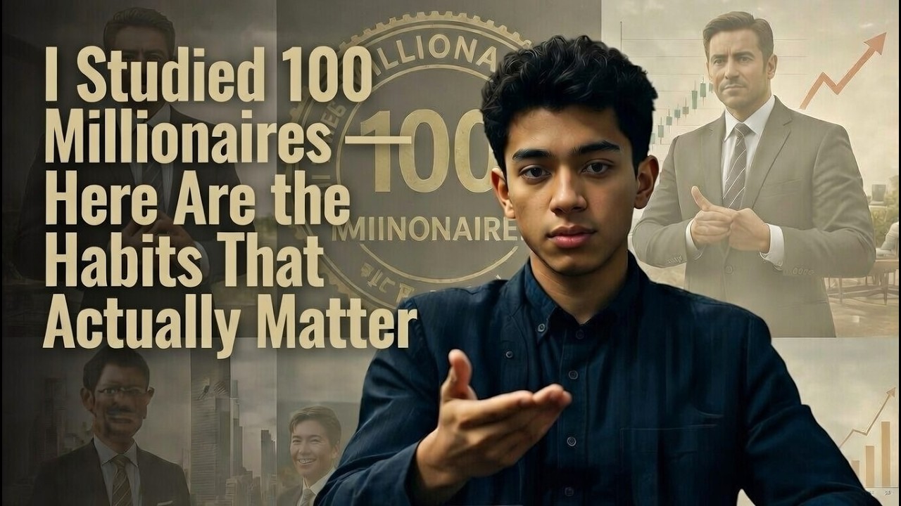 I Studied 100 Millionaires, Here's What  I Found Out