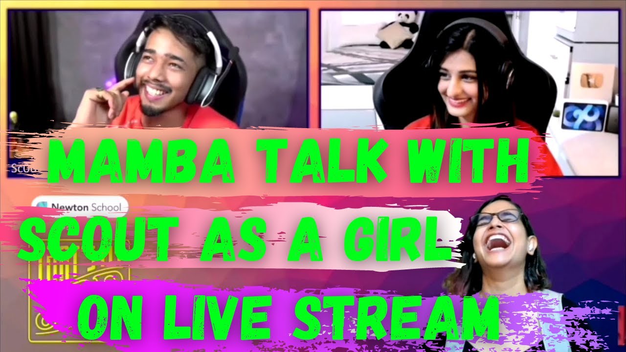 Mamba Talking with scout in Girl Voice on Live stream | Payal,Scout & Suhani Shocked & Surprised