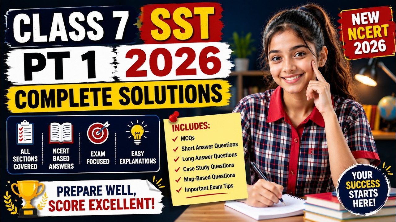 Class 7 SST PT 1 Question Paper 2026 with Answers | New NCERT | Exam Preparation #helloadhyapak