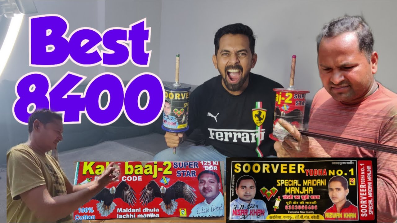 Best 8400 Manjha I Shoor Veer Yodha No.1 Manjha I Kala baaz 2 Manja I Best 8400 Manjha
