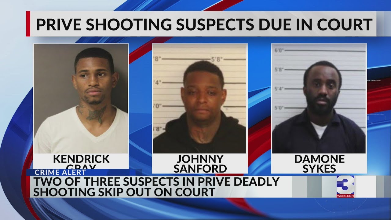 Two out of three suspects in deadly Prive shooting skip court
