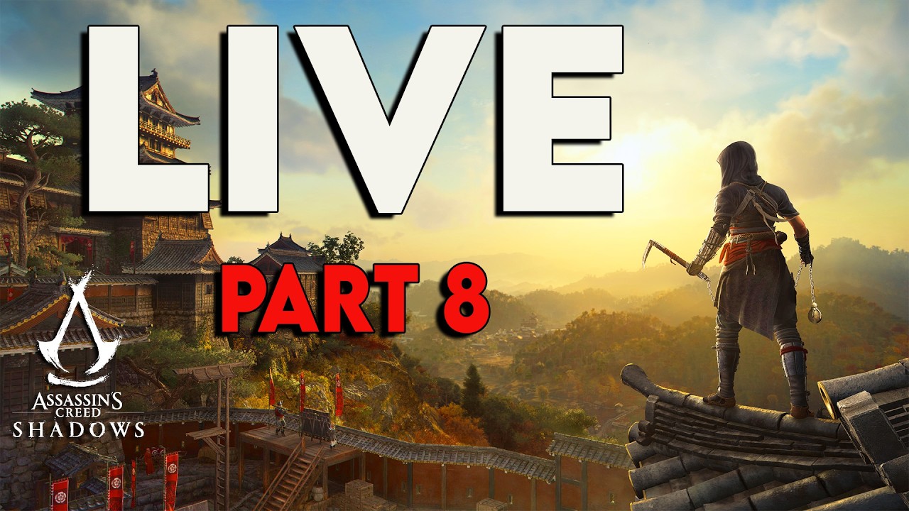 ASSASSIN'S CREED SHADOWS LIVE - Full Game Walkthrough Part 8 - Nijo Palace RIFT No2