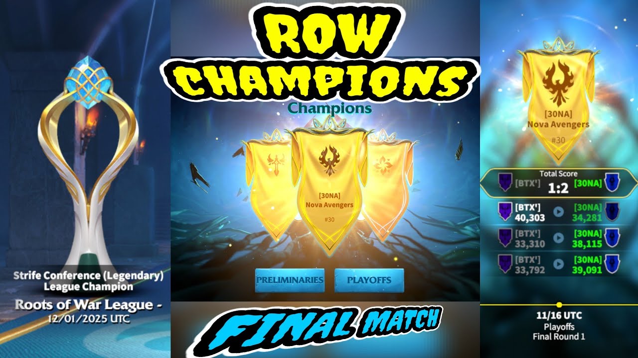 call of dragons - 30NA roots of War League champions [NA vs BTX game 3] season 1