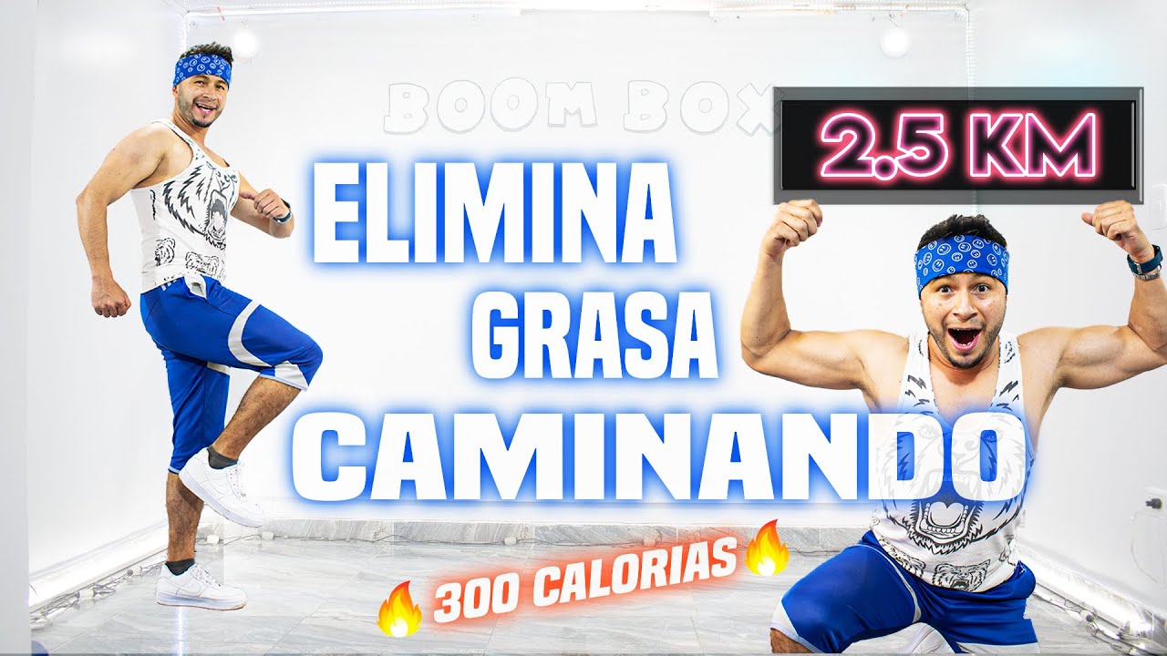 CAMINA en Casa 2.5 KM Rutina de CARDIO para QUEMAR GRASA 🚶🔥 Power Fitness
