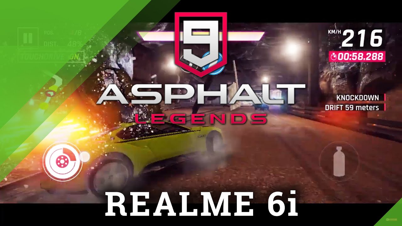 Realme 6i - Asphalt 9 (Screen Recording) | How Asphalt 9 works on Realme Phone?
